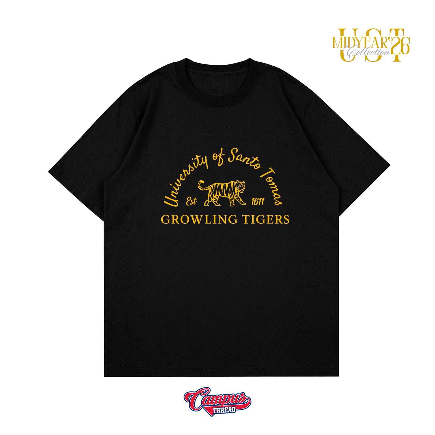 Santo Tomas Arc Embro Shirt (Oversized) - Black