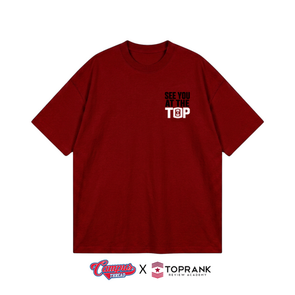 See you at the Top Oversized Tee - Maroon