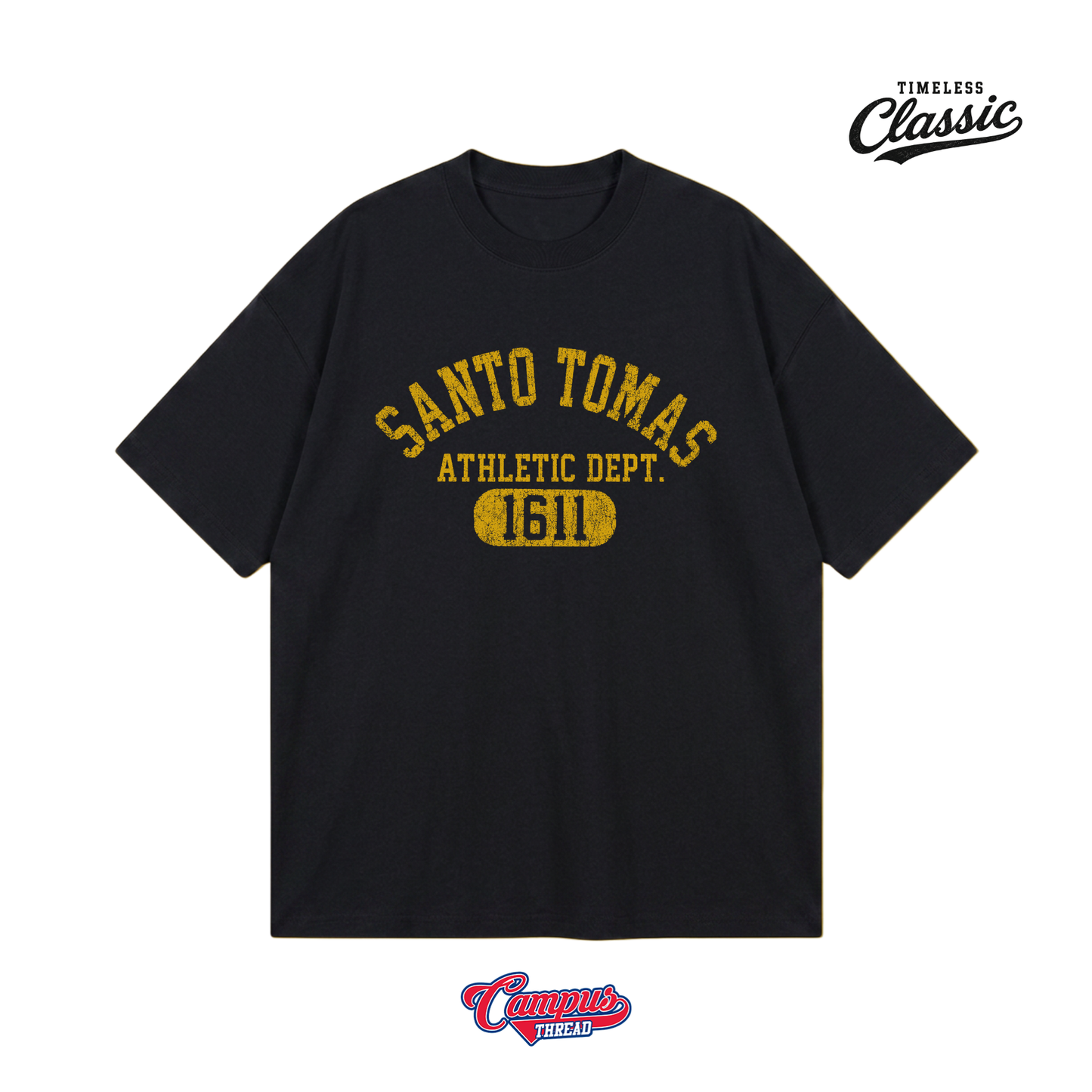 Santo Tomas Athletic Dept (Oversized) - Black