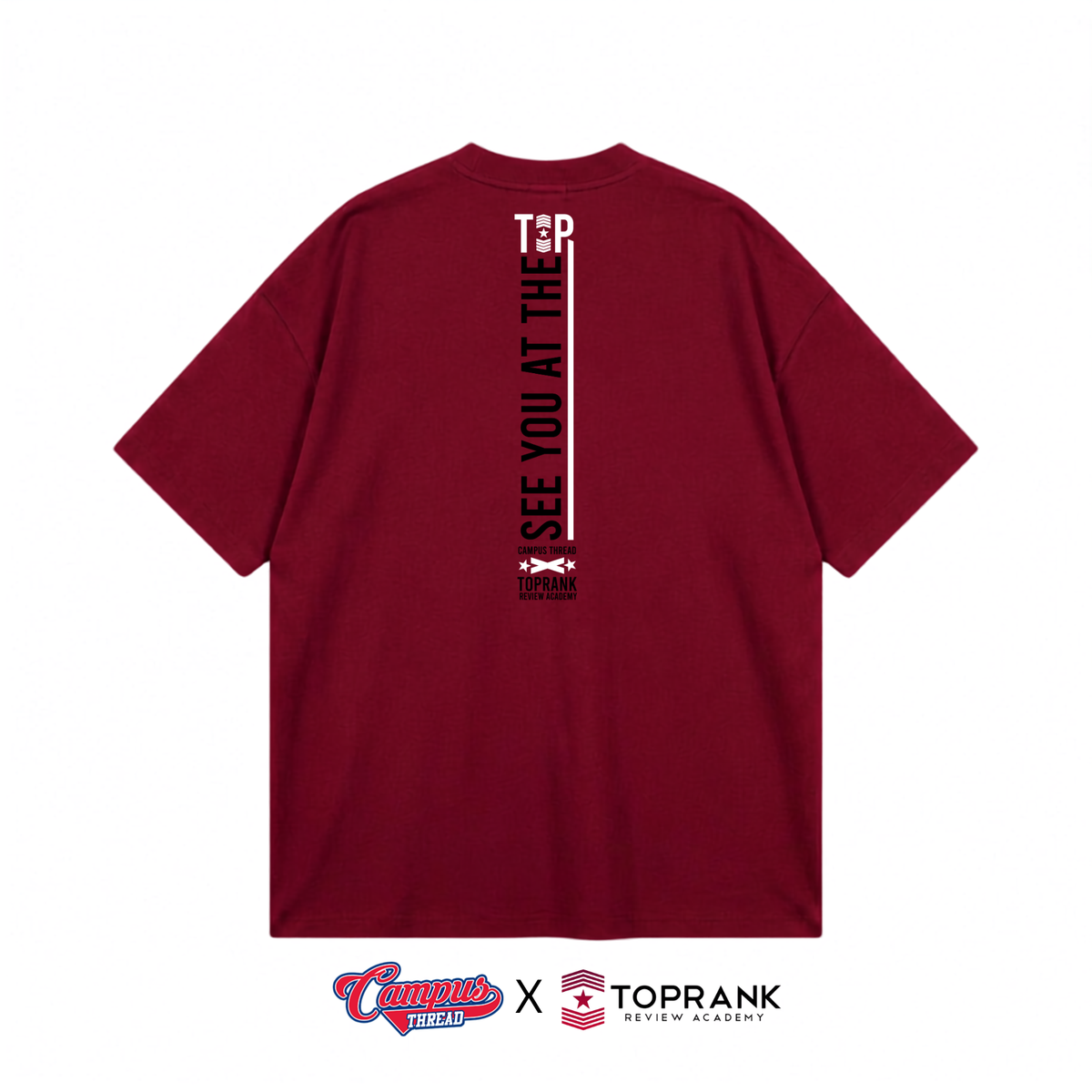 See you at the Top Oversized Tee - Maroon