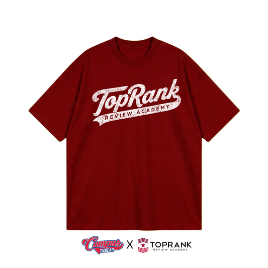 Old School Oversized Tee - Maroon