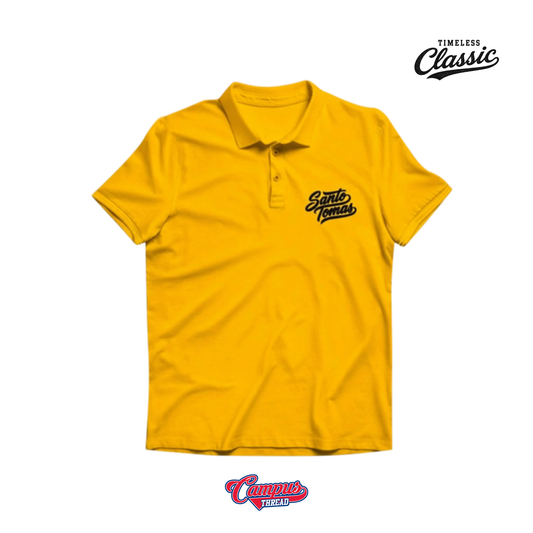 Santo Tomas Script Polo Shirt - Yellow