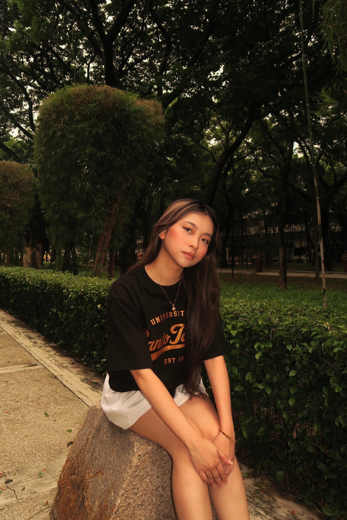 Santo Tomas Swoosh (Oversized) - Black