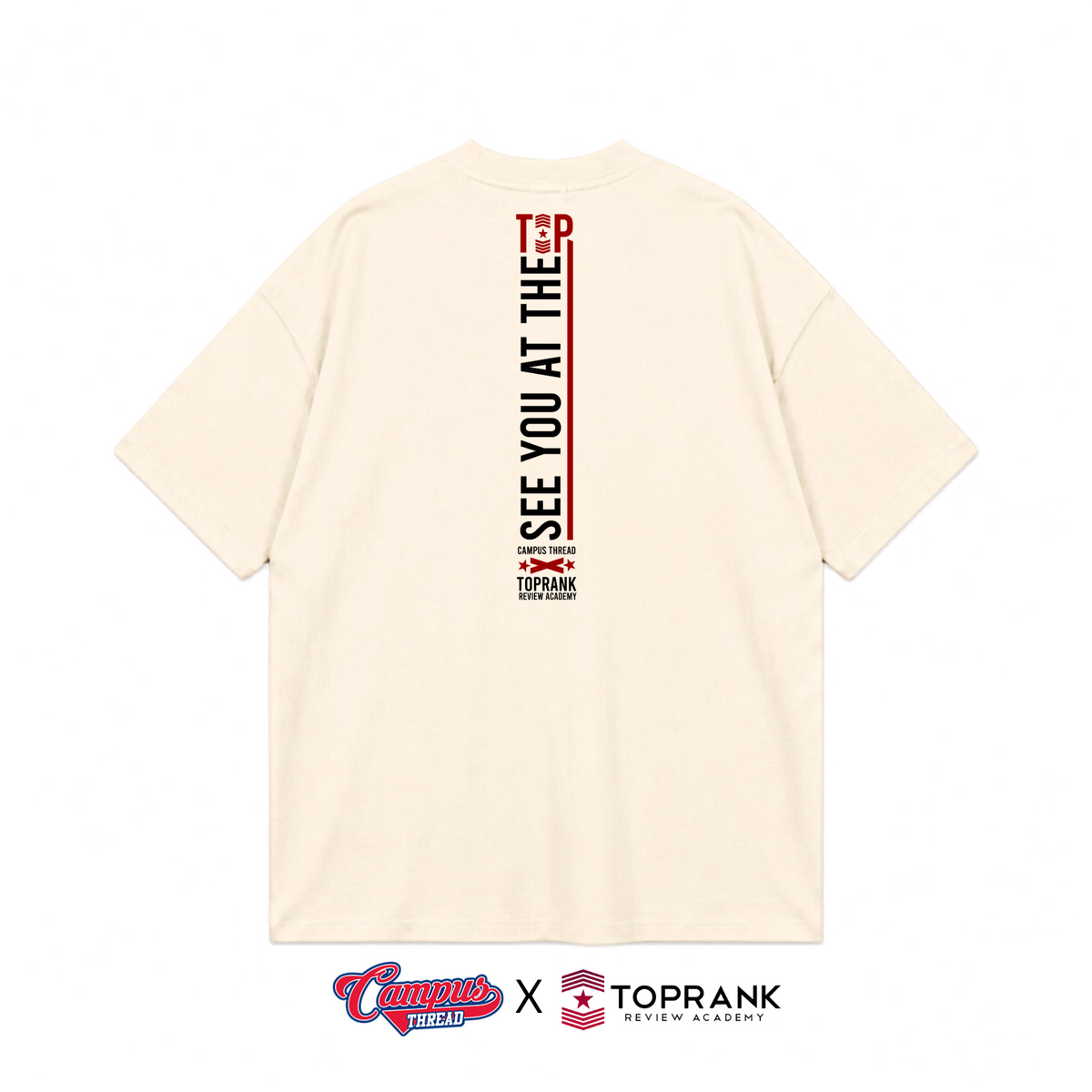 See you at the Top Oversized Tee - Cream