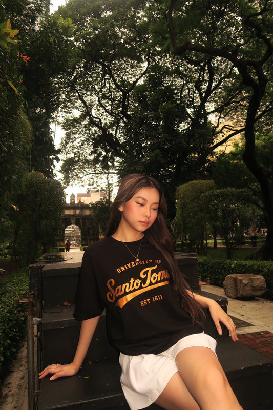 Santo Tomas Swoosh (Oversized) - Black
