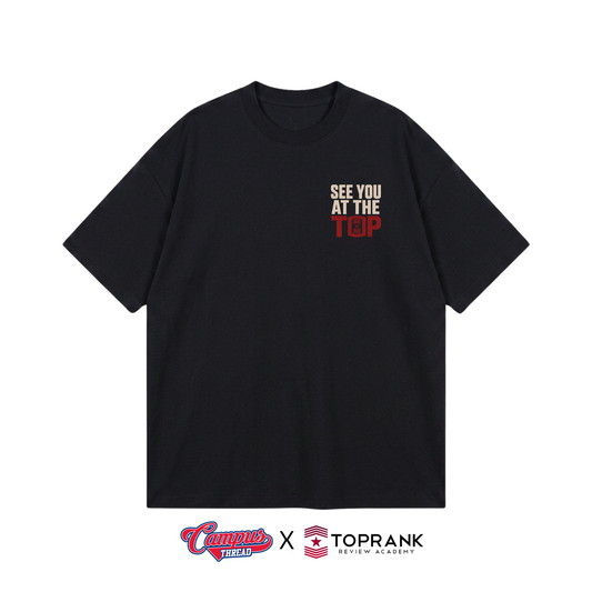 See you at the Top Oversized Tee - Black