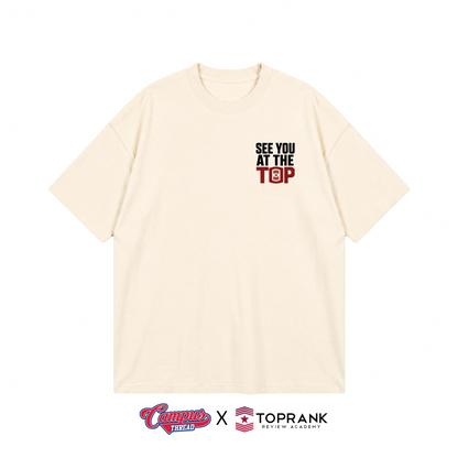 See you at the Top Oversized Tee - Cream