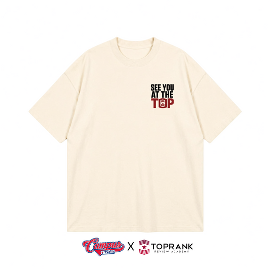 See you at the Top Oversized Tee - Cream